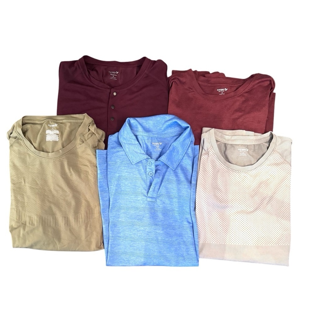 Men’s old navy activewear athletic work out shirts lot Sz XL